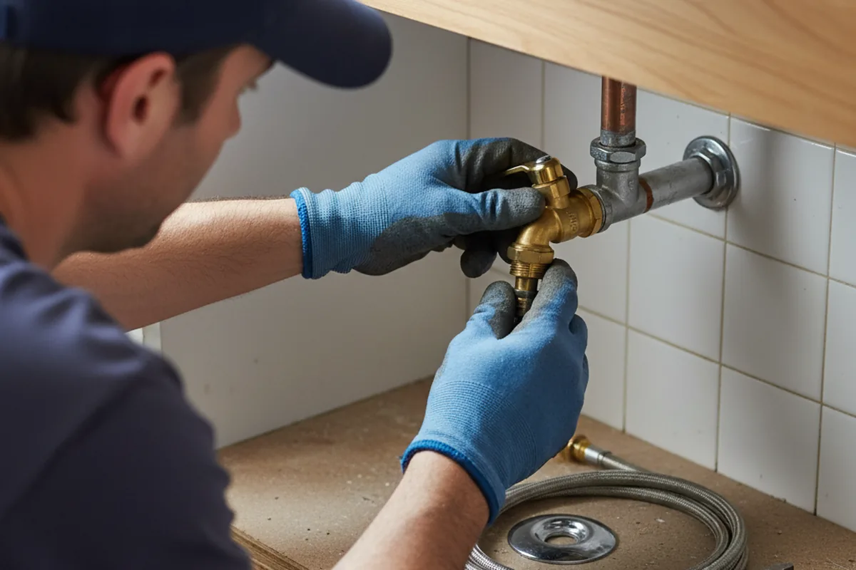 Shutoff valve and fitting work during Faucet and Fixture Repair in Humptulips
